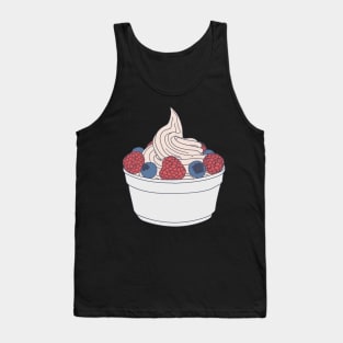 Frozen Yogurt - Berry Topped Vanilla Fro Yo Tank Top